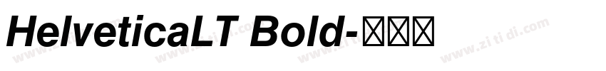 HelveticaLT Bold字体转换
